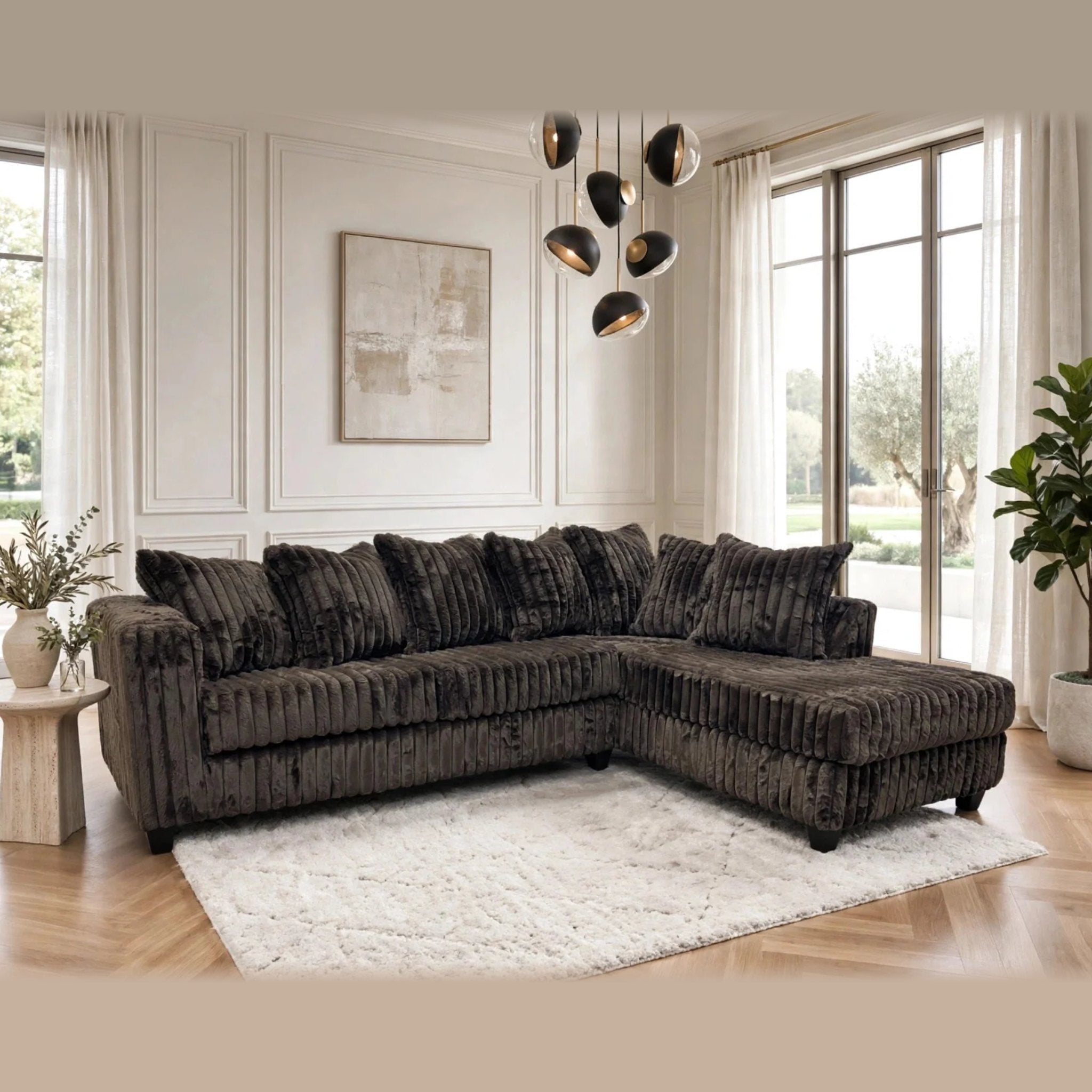 510 sectional – Chocolate